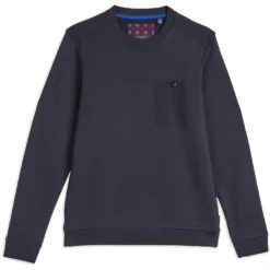 Ted Baker Singer Ls Sweatshirt for Big & Tall Knitwear Colour DK-NAVY