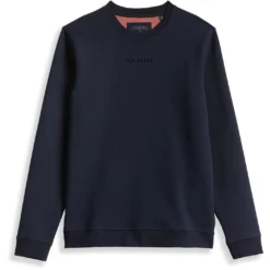 Ted Baker Spread Long Sleeve Sweatshirt for Big & Tall Colour Navy