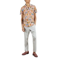 Ted Baker Udon Short Sleeve Shirt for Casual Shirts Colour Pink -Ted Baker shop online 55669606 xxl a3