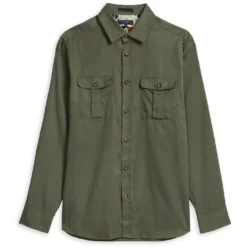 Ted Baker Actor Long Sleeve Shirt for Casual Shirts Colour Khaki