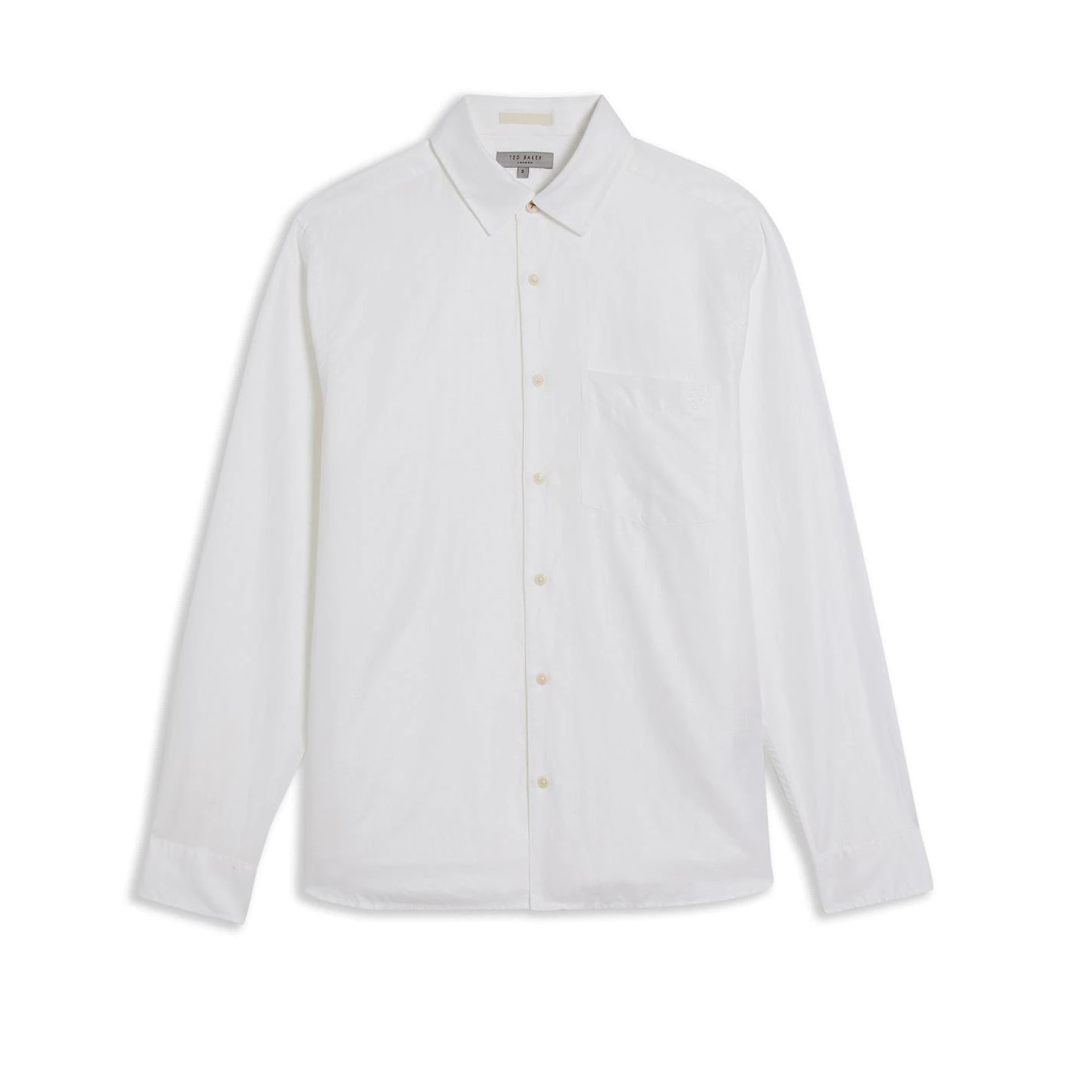 Ted Baker Remark Linen Shirt for Casual Shirts Colour White 3 Ted Baker Remark Linen Shirt for Casual Shirts Colour White