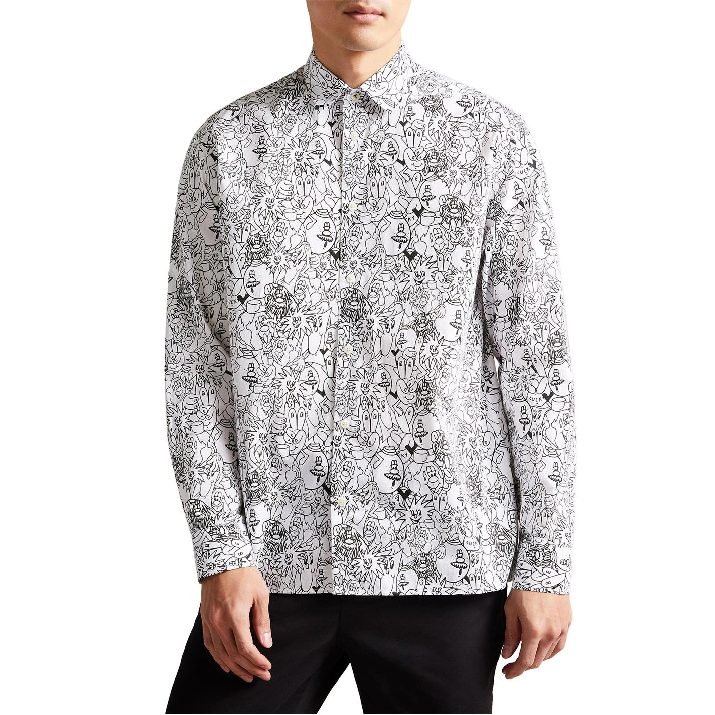 Ted Baker Upland Character Shirt for Casual Shirts Colour White 6 Ted Baker Upland Character Shirt for Casual Shirts Colour White - Image 4
