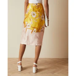 Ted Baker Print Wrap Skirt for Skirts Colour Yellow -Ted Baker shop online 56240213 xxl a2