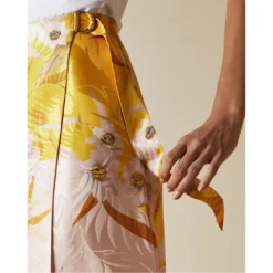 Ted Baker Print Wrap Skirt for Skirts Colour Yellow -Ted Baker shop online 56240213 xxl a3