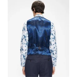 Ted Baker Texon Waistcoat for Big & Tall Waistcoats Colour Blue -Ted Baker shop online 56602018 xxl a2