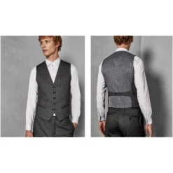 Ted Baker Swai Waistcoat for Complete Suits Colour Charcoal 7 Ted Baker Swai Waistcoat for Complete Suits Colour Charcoal -Ted Baker shop online 56602202 xxl a2