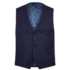 Ted Baker Cirrs Geometric Waistcoat for Big & Tall Waistcoats Colour Navy
