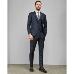 Ted Baker Butter Double Breasted Waistcoat for Complete Suits Colour Dark Red