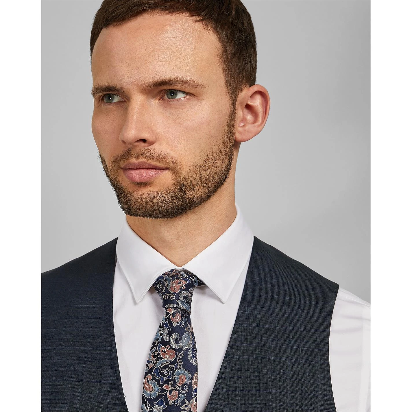 Ted Baker Butter Double Breasted Waistcoat for Complete Suits Colour Dark Red 4 Ted Baker Butter Double Breasted Waistcoat for Complete Suits Colour Dark Red - Image 2