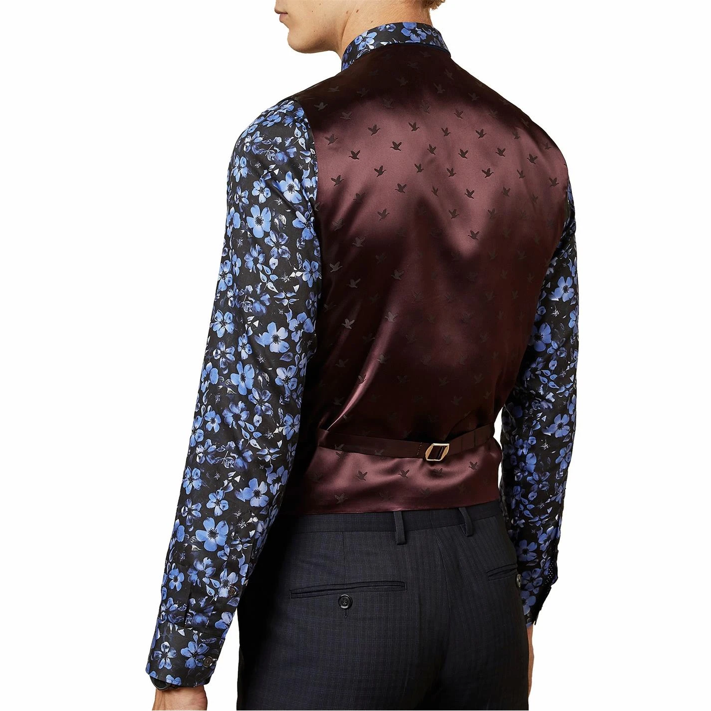 Ted Baker Marklew Waistcoat for Complete Suits Colour Navy 5 Ted Baker Marklew Waistcoat for Complete Suits Colour Navy - Image 3