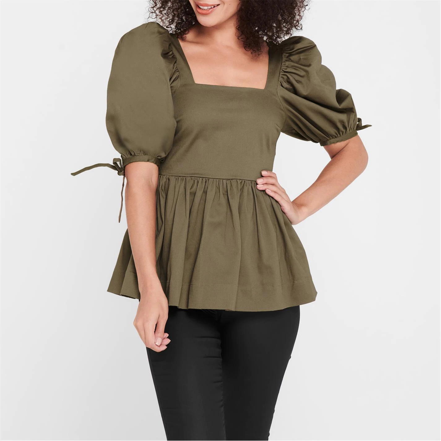 Ted Baker Popsiee Blouse for Blouses & Shirts Colour Olive 4 Ted Baker Popsiee Blouse for Blouses & Shirts Colour Olive - Image 2