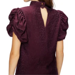 Ted Baker Ted Baker Kalmiia Big Sleeve Blouse for Blouses & Shirts Colour Dp Purple -Ted Baker shop online 57299824 xxl a2