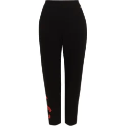 Ted Baker Ted Baker Stripe Embroidered Joggers Womens for Running Trousers Colour Black