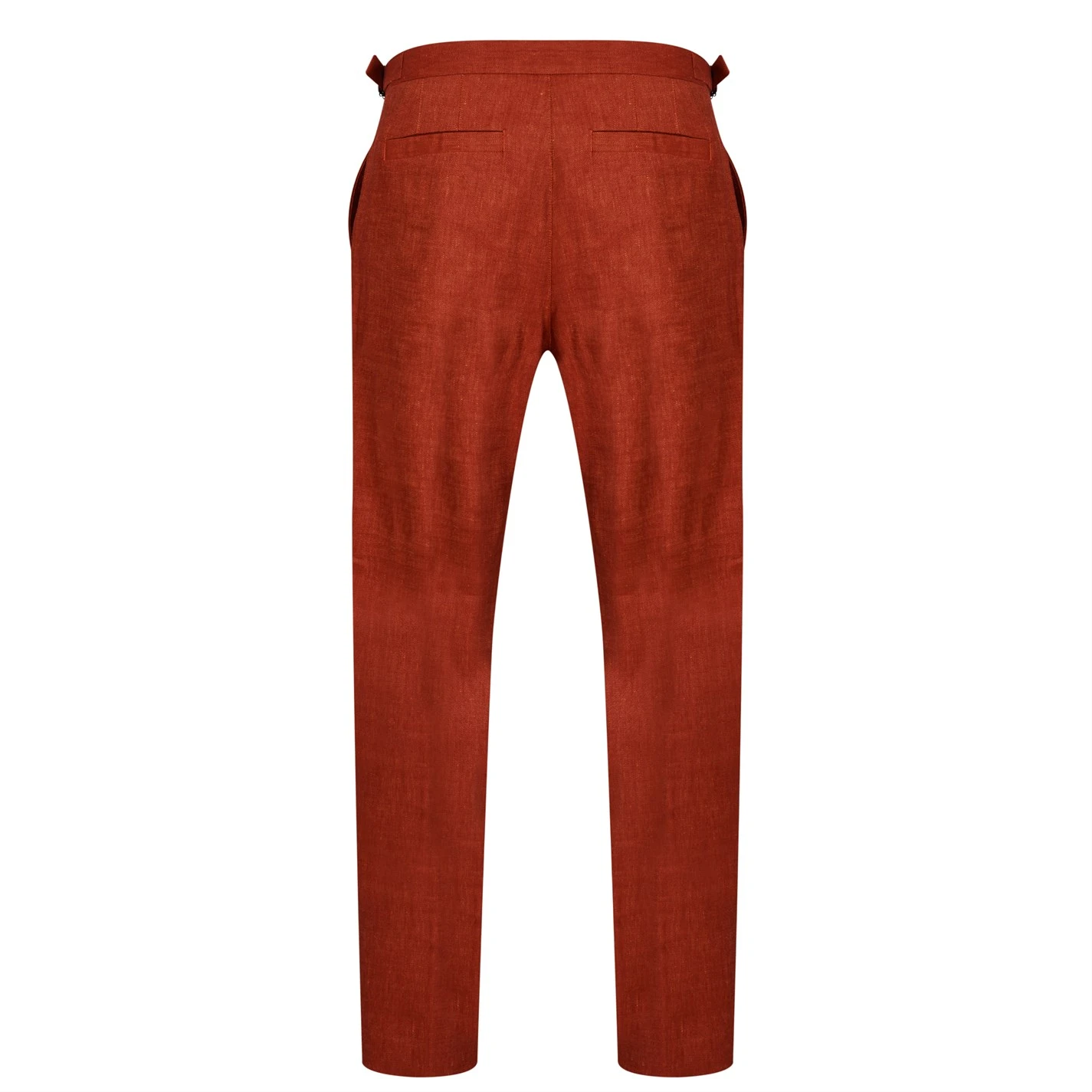 Ted Baker Shutton Wool Linen Mix Trousers for Complete Suits Colour Burnt Red 4 Ted Baker Shutton Wool Linen Mix Trousers for Complete Suits Colour Burnt Red - Image 2