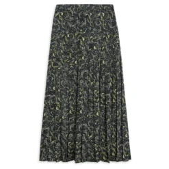 Ted Baker Deeana Printed Pleat Midi Skirt for Skirts Colour Black