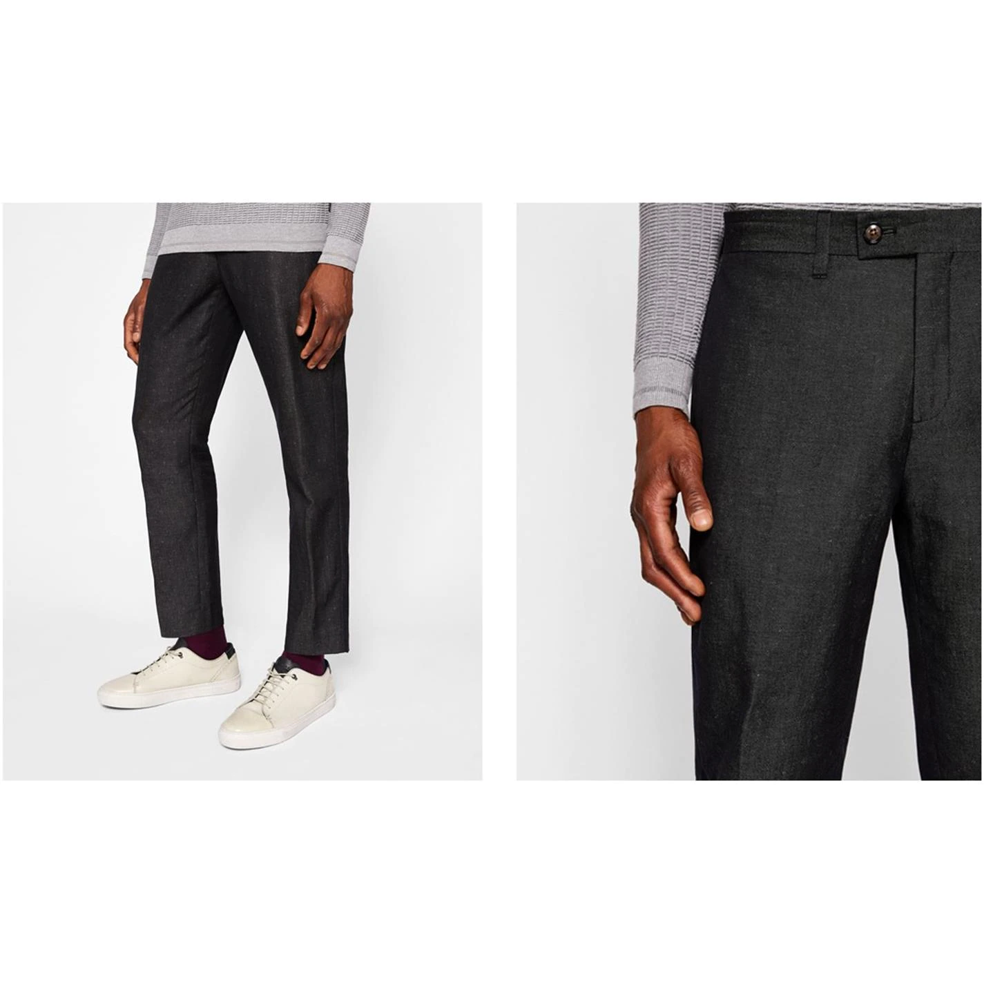Ted Baker Demand Trousers for Complete Suits Colour Charcoal 4 Ted Baker Demand Trousers for Complete Suits Colour Charcoal - Image 2