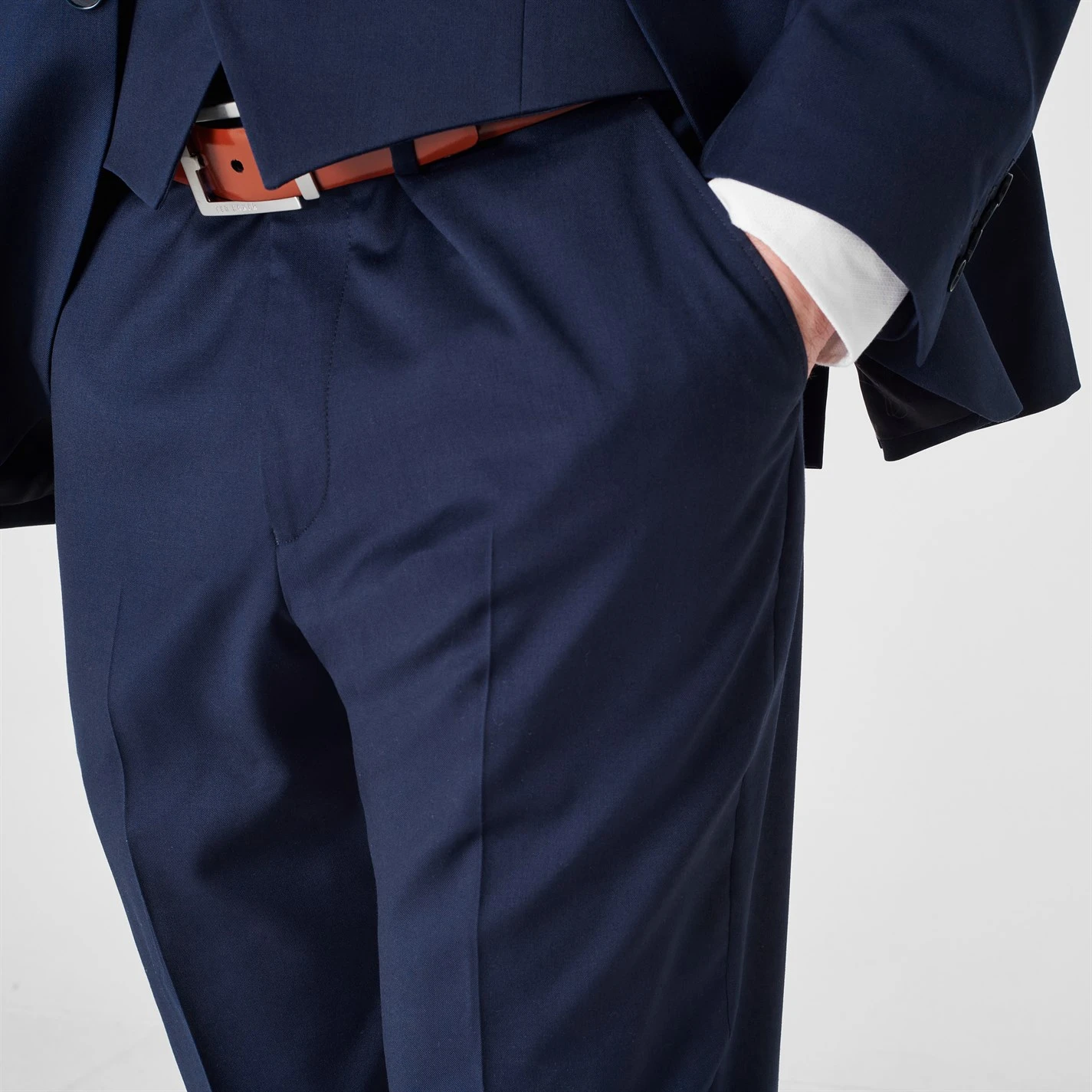 Ted Baker Perthjr Regular Fit Trousers for Complete Suits Colour Blue 6 Ted Baker Perthjr Regular Fit Trousers for Complete Suits Colour Blue - Image 4