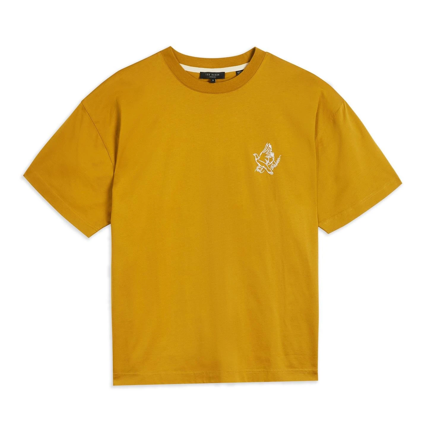 Ted Baker Ted Baker Adnam Logo Short Sleeve T Shirt for T-Shirts Colour Tan 3 Ted Baker Ted Baker Adnam Logo Short Sleeve T Shirt for T-Shirts Colour Tan