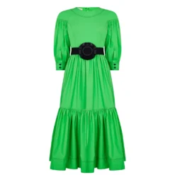 Ted Baker Morisay Belted Dress for Wedding Guest Dresses Colour Green