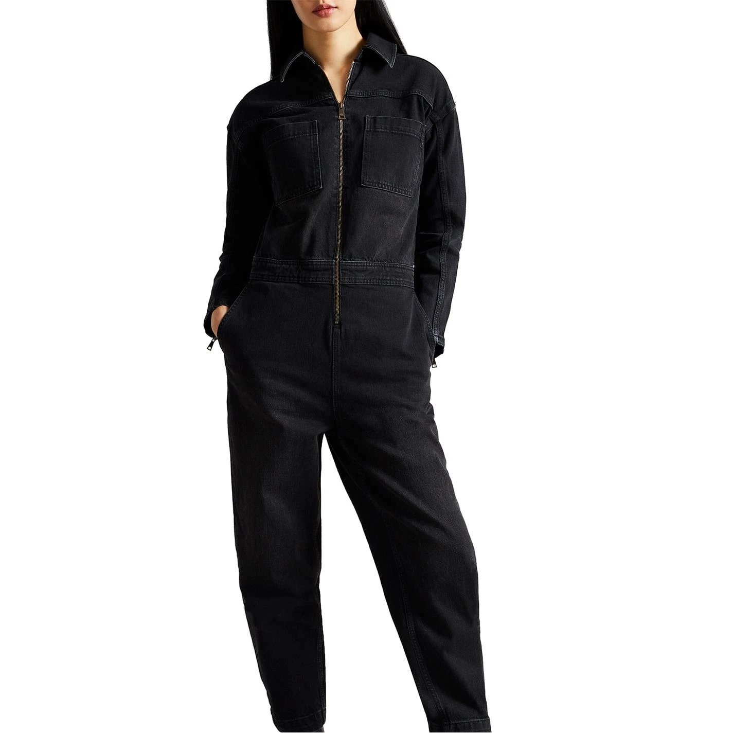 Ted Baker Aleyah Jumpsuit for Playsuits & Jumpsuits Colour Black 6 Ted Baker Aleyah Jumpsuit for Playsuits & Jumpsuits Colour Black - Image 4