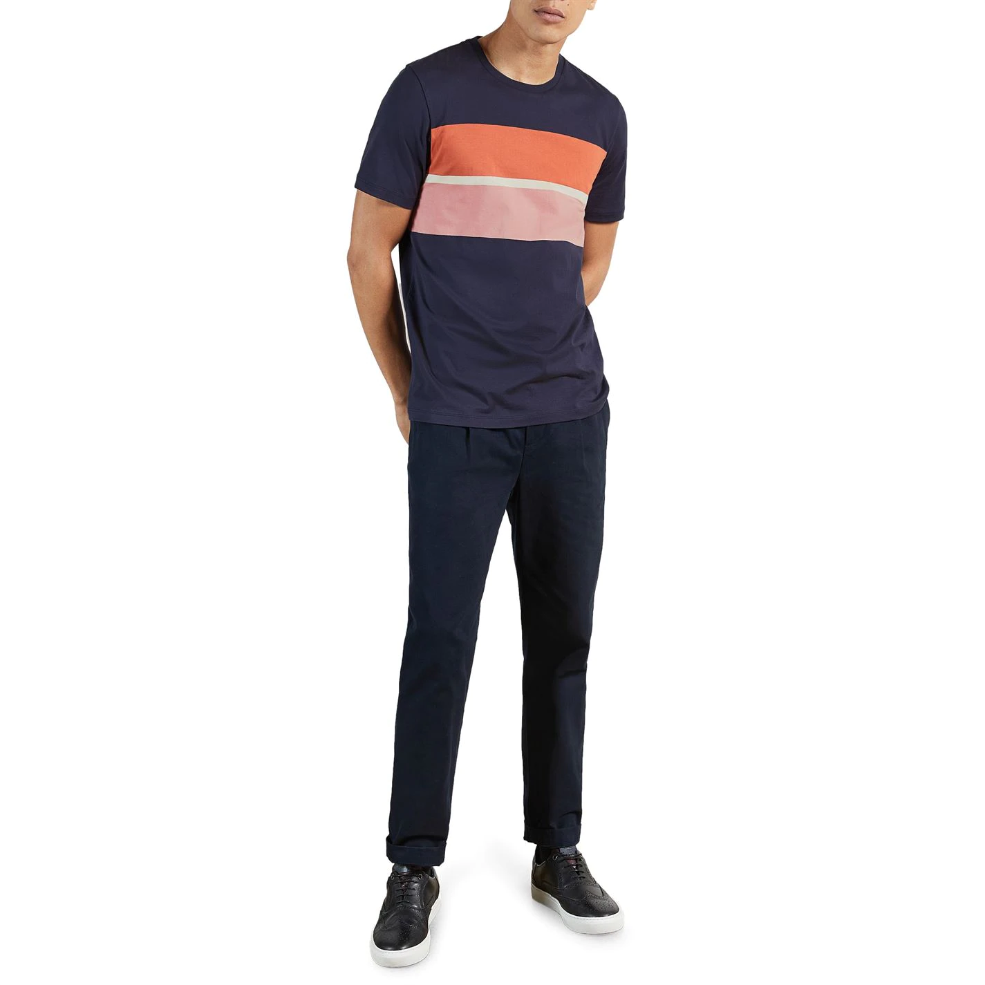 Ted Baker Frontro T Shirt for T-Shirts Colour Navy 6 Ted Baker Frontro T Shirt for T-Shirts Colour Navy - Image 4