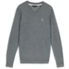 Ted Baker Kenton V Neck Jumper for T-Shirts Colour Charcoal -Ted Baker shop online 59167902 xxl