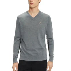 Ted Baker Kenton V Neck Jumper for T-Shirts Colour Charcoal -Ted Baker shop online 59167902 xxl a1