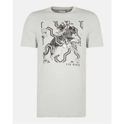 Ted Baker Mowsart Print T Shirt for T-Shirts Colour Mid Blue