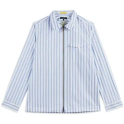 Ted Baker Revue Overshirt for Big & Tall Coats & Jackets Colour Blue