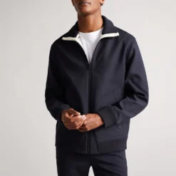 Ted Baker Scotby Reversible Harrington Jacket for Big & Tall Coats & Jackets Colour Navy -Ted Baker shop online 60948418 xxl a3