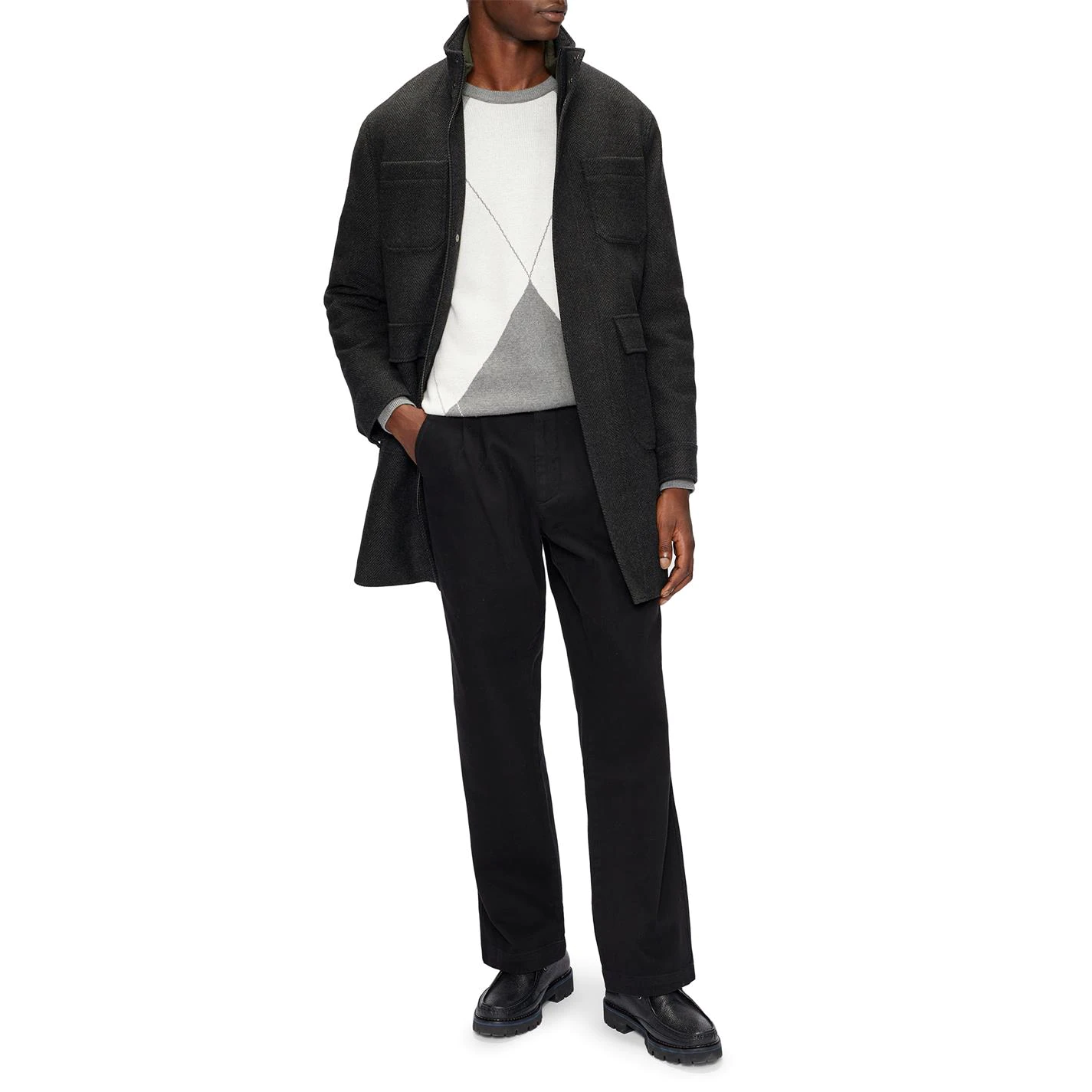 Ted Baker Traks Fun Coat for Big & Tall Coats & Jackets Colour Grey 6 Ted Baker Traks Fun Coat for Big & Tall Coats & Jackets Colour Grey - Image 4