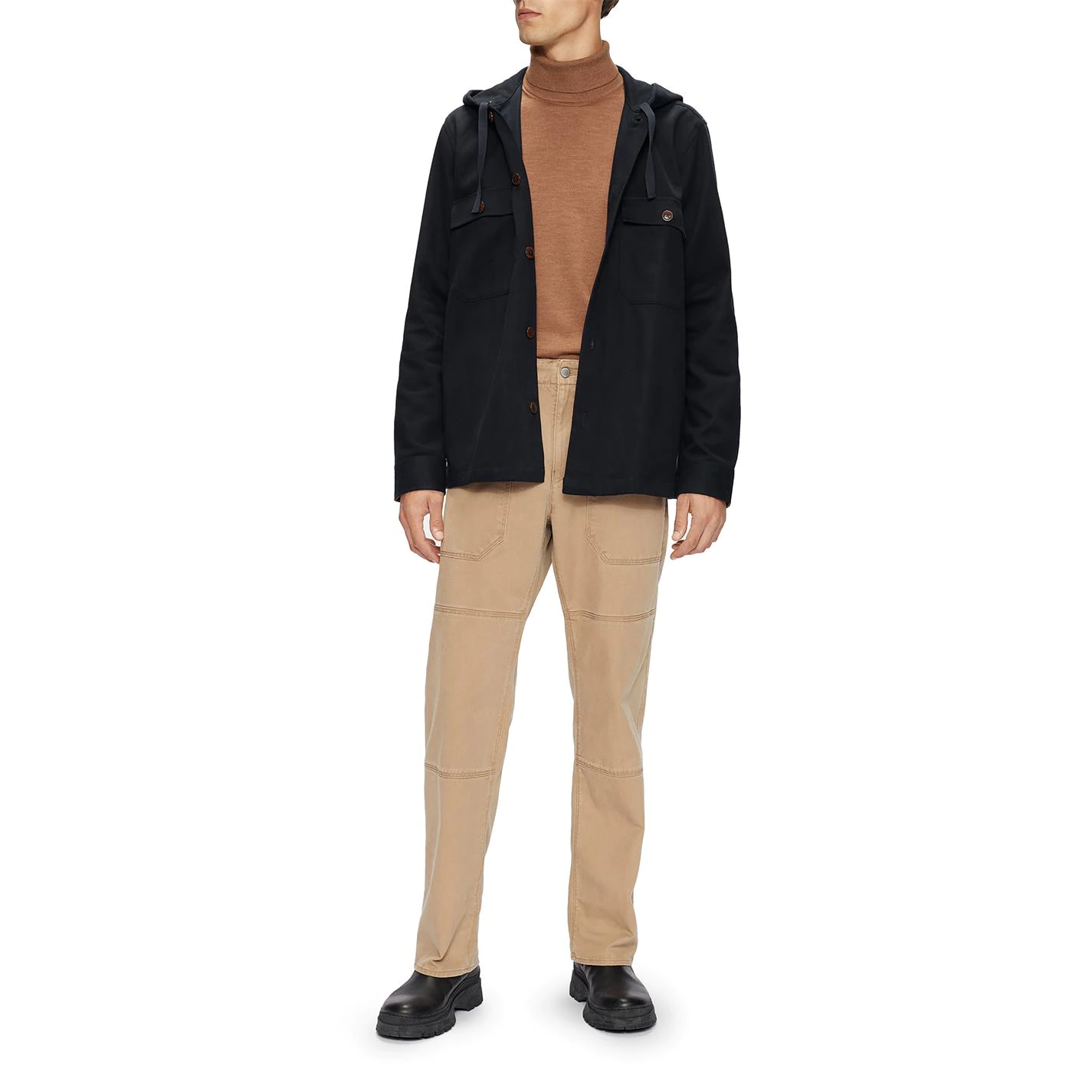 Ted Baker Marking Shacket for Big & Tall Coats & Jackets Colour Navy 6 Ted Baker Marking Shacket for Big & Tall Coats & Jackets Colour Navy - Image 4