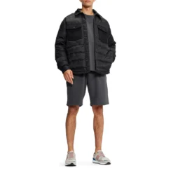 Ted Baker Velocity Quilted Over Shirt for Big & Tall Coats & Jackets Colour Black -Ted Baker shop online 61802103 xxl a3