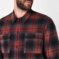 Ted Baker Ted Baker Lecture Shacket for Big & Tall Coats & Jackets Colour Dark red -Ted Baker shop online 61900508 xxl a3