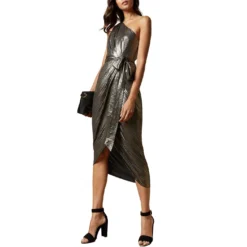 Ted Baker Grbria Midi Dress for Bridesmaid Dresses Colour Gold -Ted Baker shop online 63380210 xxl a2