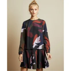 Ted Baker Rosarin Long Sleeve Dress for Dresses Colour Black 8 Ted Baker Rosarin Long Sleeve Dress for Dresses Colour Black -Ted Baker shop online 63382503 xxl a1