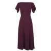Ted Baker Tulipi Midi Tea Dress for Wedding Guest Dresses Colour Dp Purple