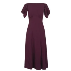 Ted Baker Tulipi Midi Tea Dress for Wedding Guest Dresses Colour Dp Purple