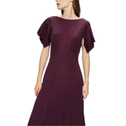 Ted Baker Tulipi Midi Tea Dress for Wedding Guest Dresses Colour Dp Purple -Ted Baker shop online 64762324 xxl a3