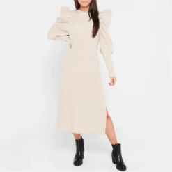 Ted Baker Marnia Big Sleeve Midi Dress for Dresses Colour Camel -Ted Baker shop online 64762605 xxl a1