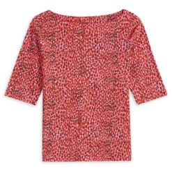 Ted Baker Willew Print T Shirt for Tops Colour Bright Pink