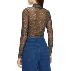 Ted Baker Teeana Mesh T Shirt for Tops Colour Black -Ted Baker shop online 64764703 xxl a2