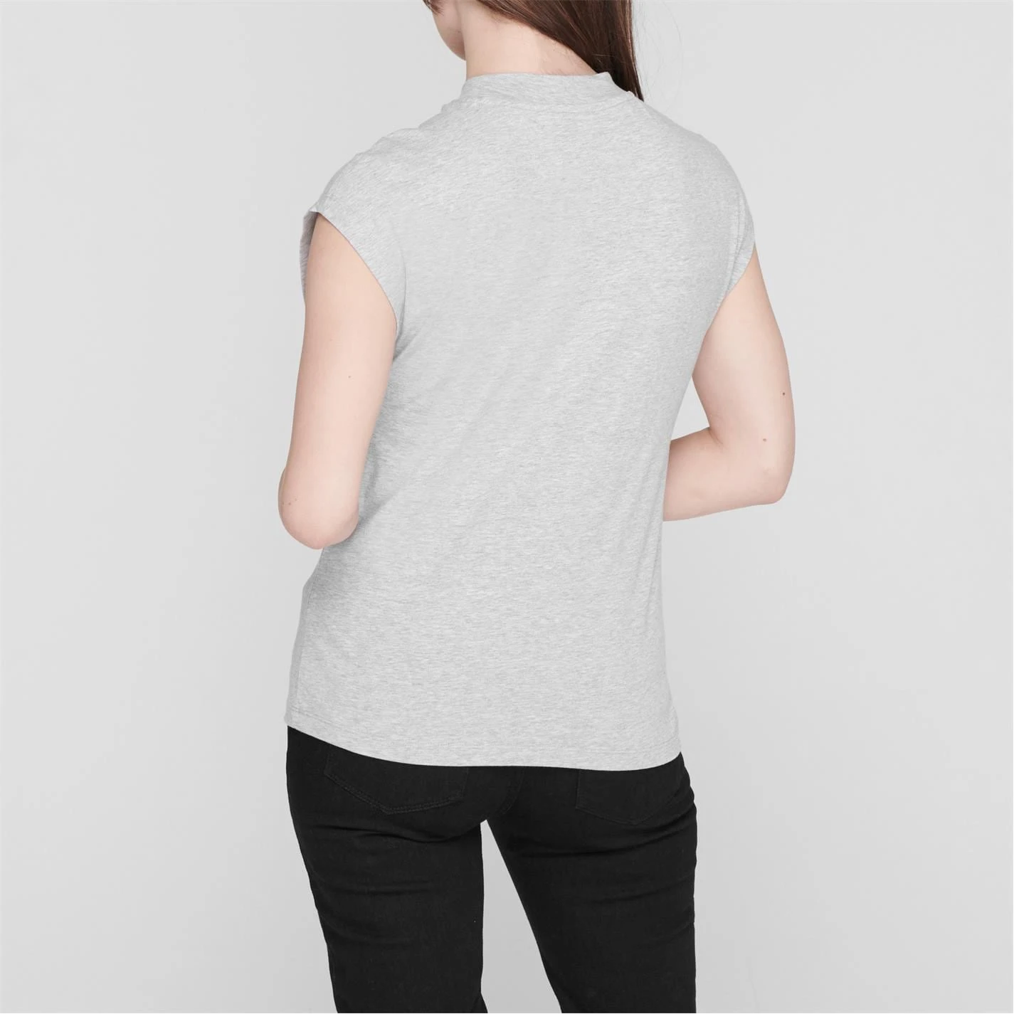 Ted Baker Ida Sleeveless Tee for Tops Colour Grey marl 5 Ted Baker Ida Sleeveless Tee for Tops Colour Grey marl - Image 3