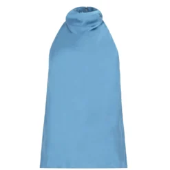 Ted Baker Jadis Cowl Sleeveless Top for Tops Colour Mid Blue