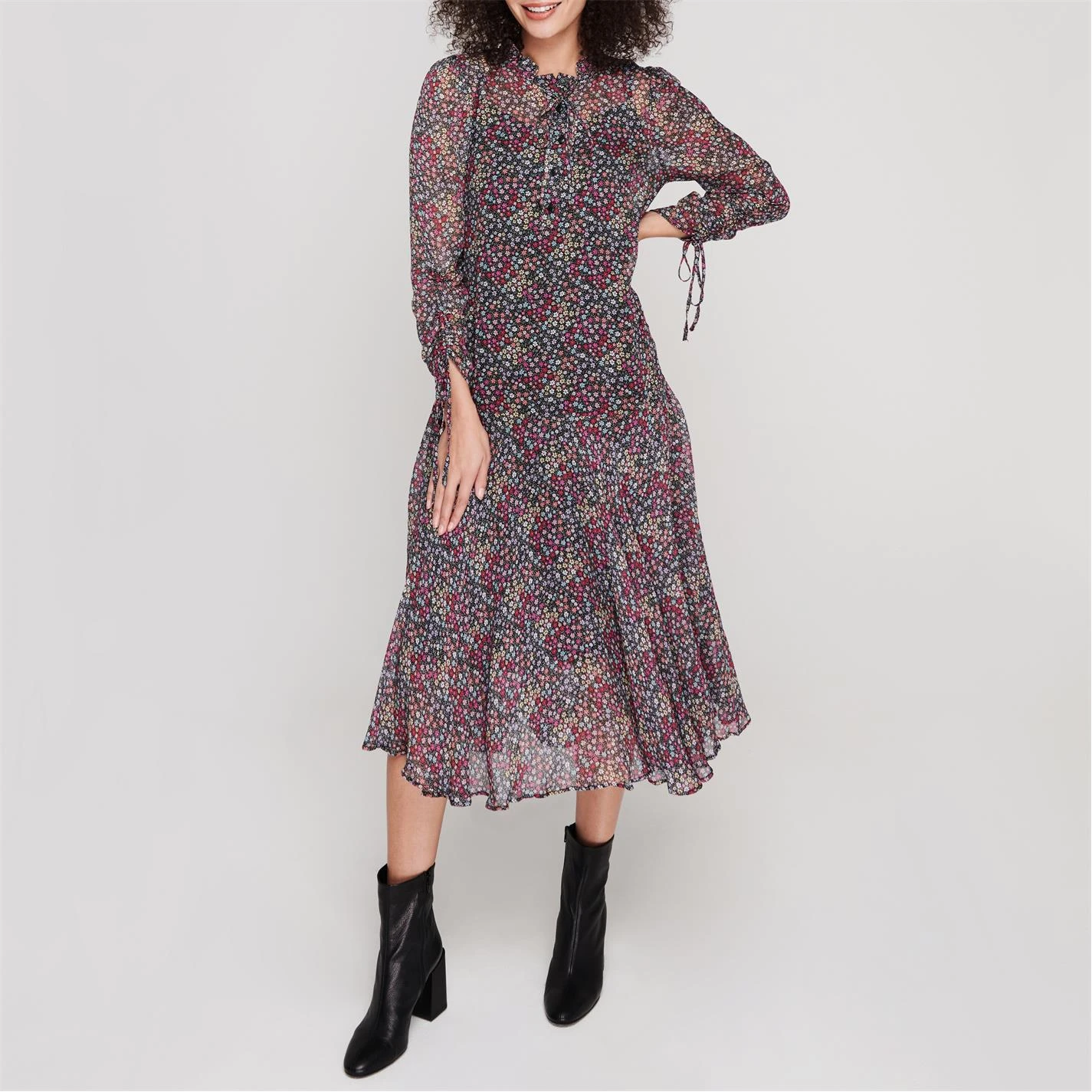 Ted Baker Bevlia Midi Dress for Dresses Colour Black 4 Ted Baker Bevlia Midi Dress for Dresses Colour Black - Image 2