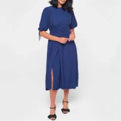 Ted Baker Ted Baker Jillia Tea Dress Womens for Wedding Guest Dresses Colour Dk-Navy -Ted Baker shop online 64983518 xxl a1
