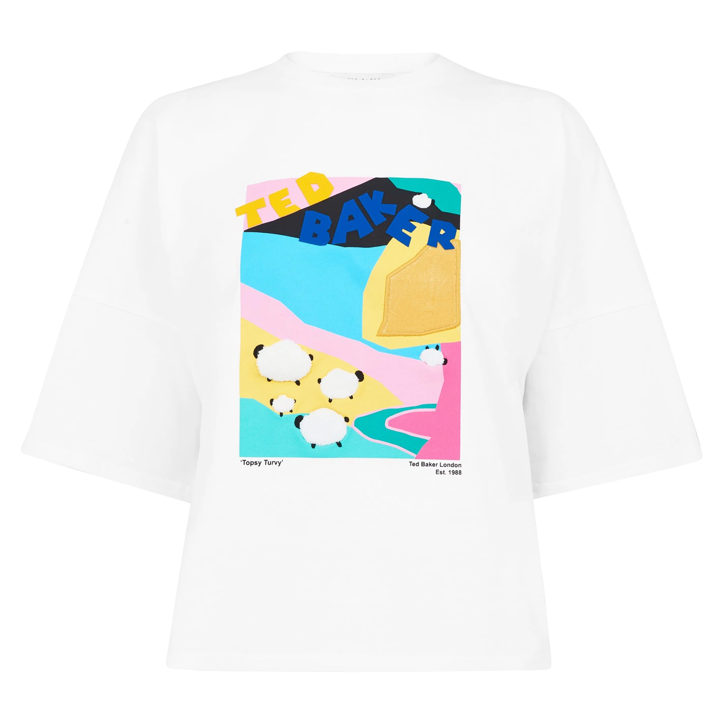 Ted Baker Tuliipp T Shirt for Tops Colour White 3 Ted Baker Tuliipp T Shirt for Tops Colour White