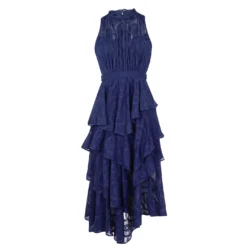 Ted Baker Floryah Embroidered Dress for Wedding Guest Dresses Colour Dk-Navy