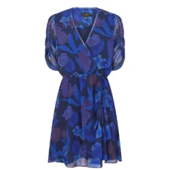 Ted Baker Juleah Ruched Sleeve Dress for Dresses Colour Dk-Navy