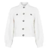 Ted Baker Consse Denim Jacket for Coats & Jackets Colour Cream -Ted Baker shop online 65280669 xxl